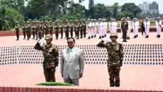জাতীয় স্মৃতিসৌধে ভারপ্রাপ্ত রাষ্ট্রপতির শ্রদ্ধা নিবেদন